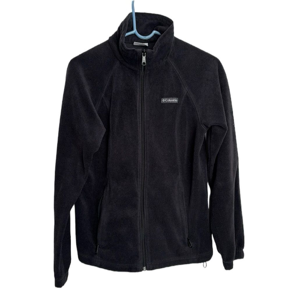 COLUMBIA zip up fleece size MEDIUM in Grey / Gray full zip 2 zip up pockets